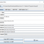 Pdf Metadata Editor Windows Screenshot